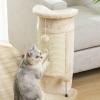 Claw-Grinding Cat Scratcher, Sisal Cat Tree, Cat Scratching Post, Pet Furniture, Sofa Protector, Stable and Sturdy (Gray) view 2