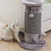 Claw-Grinding Cat Scratcher, Sisal Cat Tree, Cat Scratching Post, Pet Furniture, Sofa Protector, Stable and Sturdy (Gray) view 4