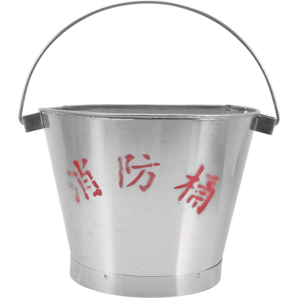TOYANDONA Stainless Steel Sand and Fire Bucket, Heat-Resistant