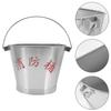 TOYANDONA Stainless Steel Sand and Fire Bucket, Heat-Resistant view 3
