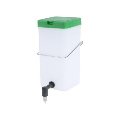 DECHOUS Plastic Rabbit Water Bowl with Automatic Fountain, Green