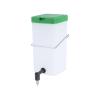 DECHOUS Plastic Rabbit Water Bowl with Automatic Fountain, Green view 1