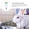DECHOUS Plastic Rabbit Water Bowl with Automatic Fountain, Green view 3