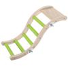 Budgerigar Ladder Climbing Toy for Bird Cages, Metal, Green view 1