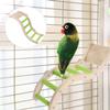 Budgerigar Ladder Climbing Toy for Bird Cages, Metal, Green view 2