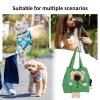 Medium Cat Carrier, Soft Canvas Shoulder Bag with Air Hole view 4