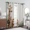 Giraffe, Lion & Fox Blackout Curtains, 2-Pack, H 166 x W 75 cm, 95% Blackout, Thermal Window Curtains, DCE56 view 3