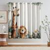 Giraffe, Lion & Fox Blackout Curtains, 2-Pack, H 166 x W 75 cm, 95% Blackout, Thermal Window Curtains, DCE56 view 4