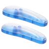 IMIKEYA 2-Piece Portable Razor Storage Case with Buckle view 1