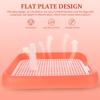 GLEAVI Indoor Puppy Potty for Puppies and Pets, Easy-to-Clean Lightweight PP Dog Toilet, Pink, for Small and Large Dogs view 4