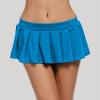 Generic Women's Pleated Roleplay Mini Skirt with Ruffles, Schoolgirl Lingerie (Blue, S) view 3