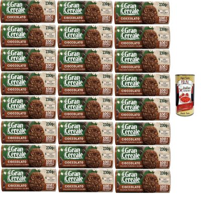 Italian Gourmet GranCereale Biscotti Cioccolato Whole Grain Cookies 24 x 230 g