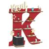 Holzura Toniebox Shelf with Personalized Name and Wooden Symbols (Letter K) view 1