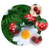 NUOBESTY 10-Piece Red Strawberry-Shaped Iron Bells for Cats and Dogs view 2