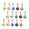 SHINEOFI 20 Colorful Iron Bells with Clips for Cat Collars and Keychains view 1