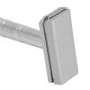 YUYTE Double-Edged Safety Razor with Long Handle, Matte Silver view 4