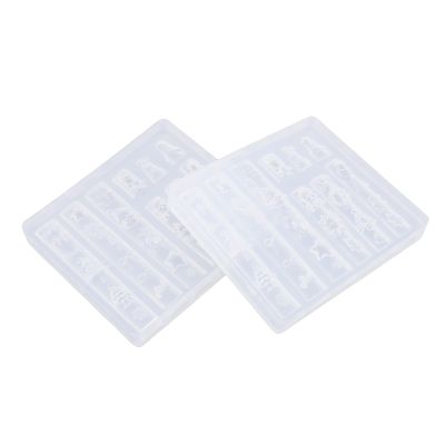 Yechiry Christmas 3D Silicone Nail Art Molds, 2-Piece Set