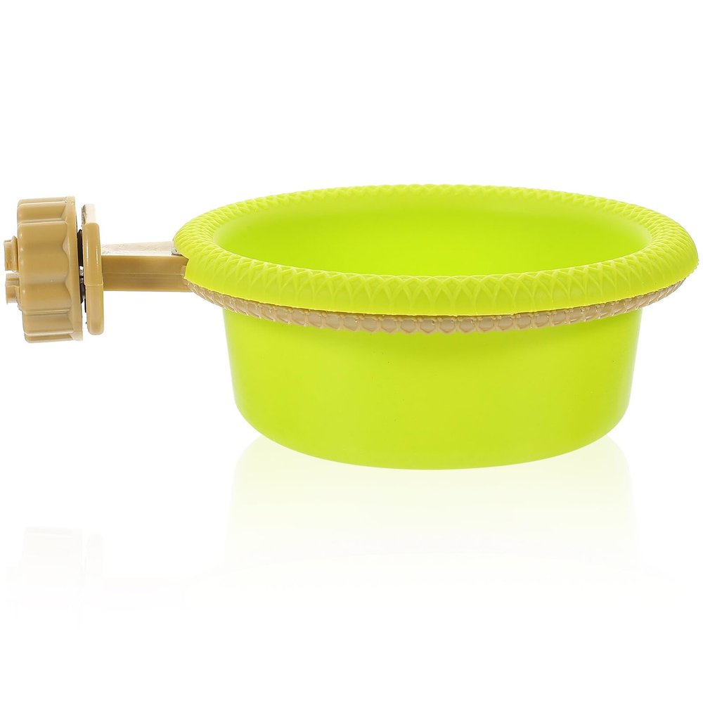 Green Plastic Bird Bath for Cage, Versatile Bowl for Parrots
