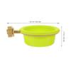 Green Plastic Bird Bath for Cage, Versatile Bowl for Parrots view 2