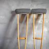 TEHAUX 1 Pair Thickened Breathable Cotton Crutch Underarm Pads with Soft Foam, Removable and Washable view 4