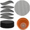 Desiumite Bonsai Pot Mesh Pads, Black, 100 Pieces view 1