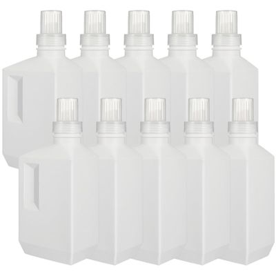 ibasenice 400 ml Multipurpose Plastic Refillable Bottles, 5-Pack, Leakproof Travel Bottles for Shampoo, Hand Soap, and Lotion