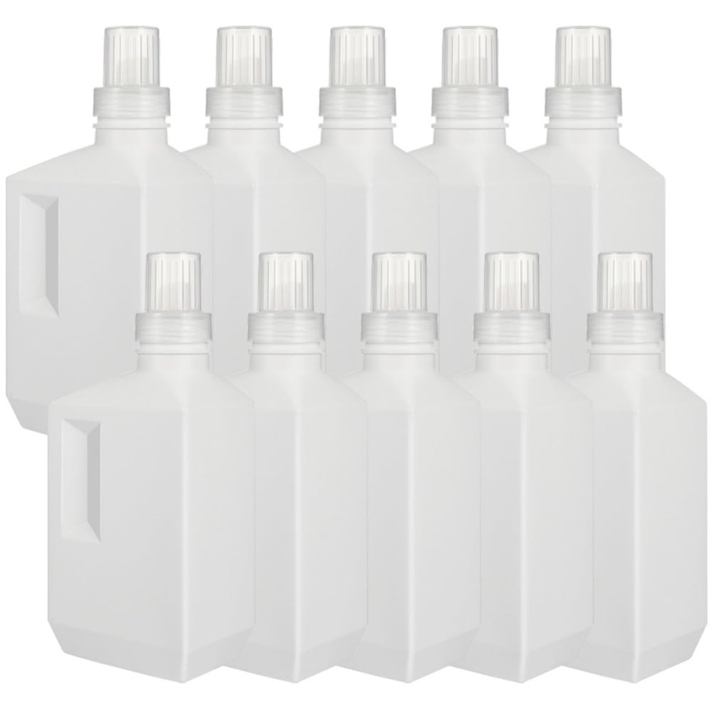 ibasenice 400 ml Multipurpose Plastic Refillable Bottles, 5-Pack, Leakproof Travel Bottles for Shampoo, Hand Soap, and Lotion