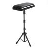 Rolling Makeup Train Case with Wheels, Adjustable Handle, Lock, and Tattoo Armrest view 3