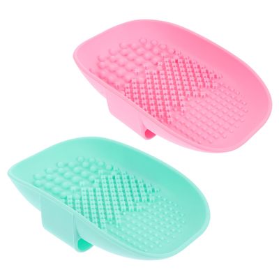 DECHOUS Silicone Makeup Brush Cleaning Pads, 2-Pack