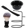 ABOOFAN Men's Manual Shaving Set with Shaving Brush, Lather Bowl and Beard Razor view 1