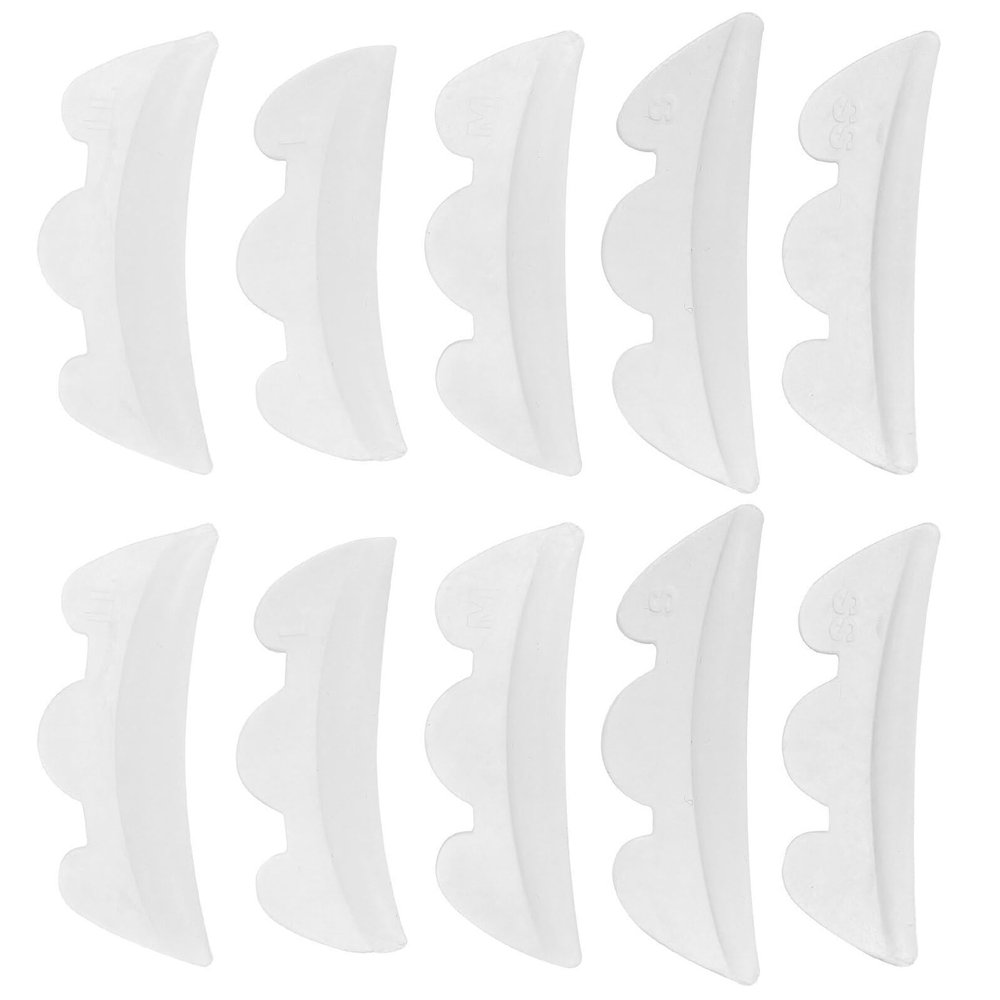 Eyelash Lifting Pads, 10 Pairs, Silicone
