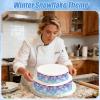 3-Pack Snowflake Edible Cake Border Strips, 26.67 x 6.35 cm view 3