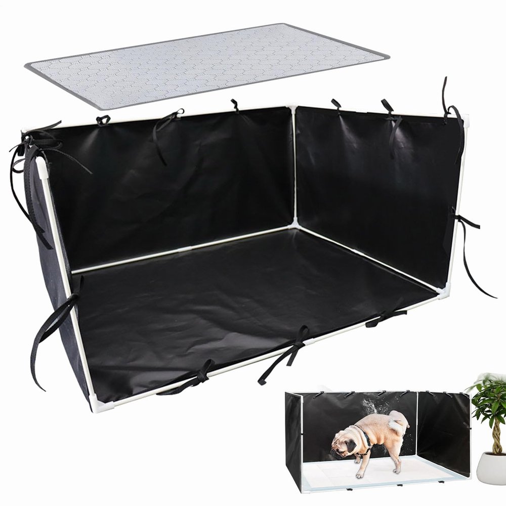 600D Waterproof Indoor Dog Toilet with Adjustable Splash Guard