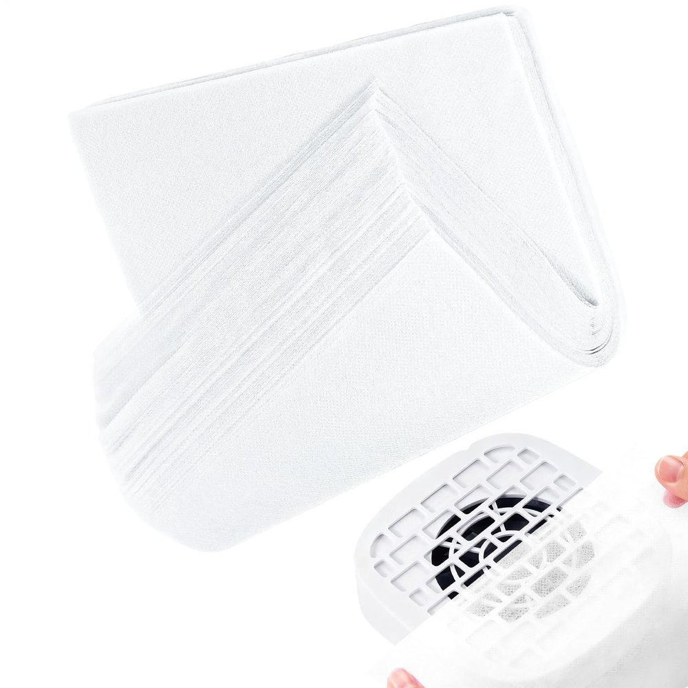 Nail Dust Collector Filter Sheets, 100-Piece Replacement Paper