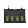Hay Feeder Bag for Rabbits and Small Animals, 4 Windows, Black view 3