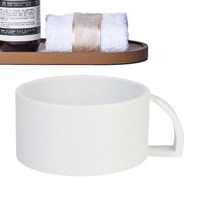 Shaving Soap Bowl, Wide-Mouth Lathering Cup, 6.1 x 15.9 x 12.9 cm
