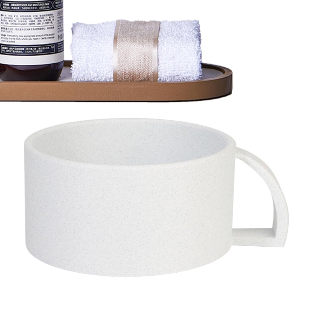 Shaving Soap Bowl, Wide-Mouth Lathering Cup, 6.1 x 15.9 x 12.9 cm