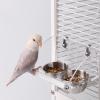 Bird Food and Water Bowls with Acrylic Holders view 3