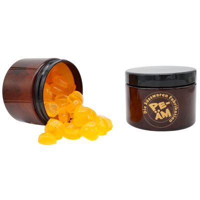 PE-M Sugar-Free Orange Hearts, 350 g Jar
