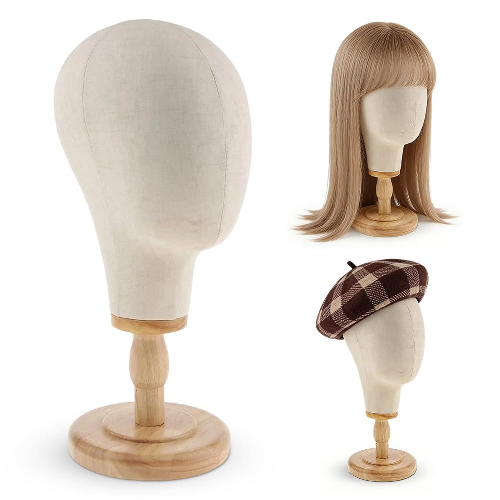 Zinueen 21-Inch Stable Wig Stand Mannequin Head