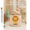 polar-effekt Personalized Wooden Baby Tooth Box with Name and Animal Design view 2