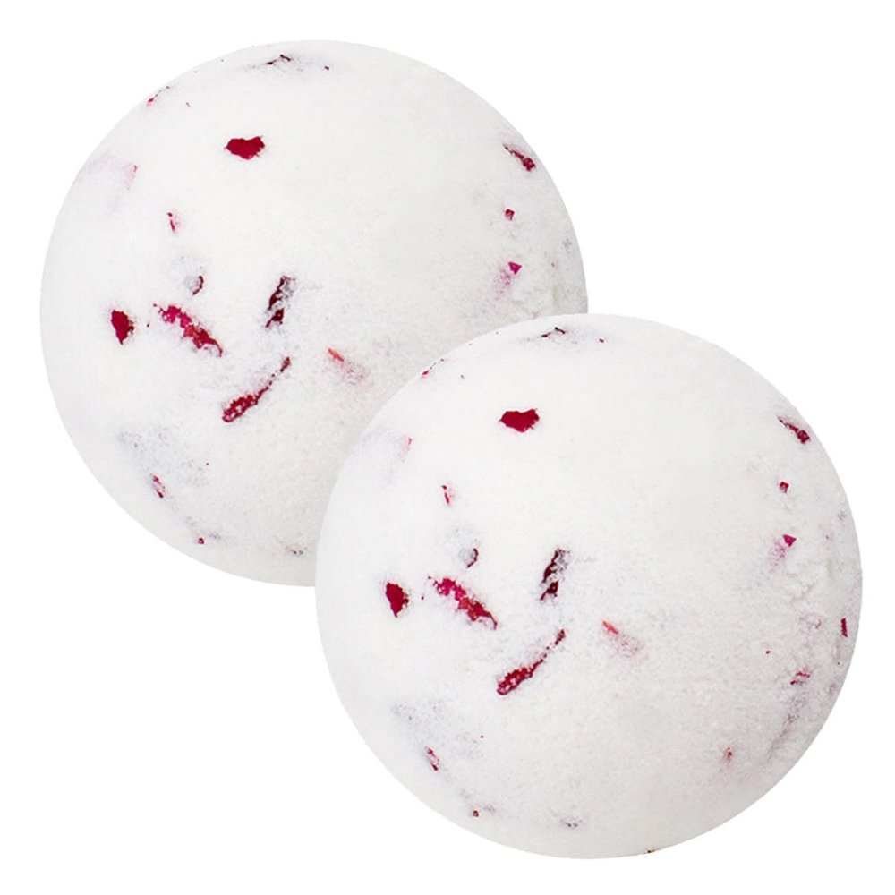 Round Bath Bombs, 2 Pieces, with Sea Salt for Bath and Spa