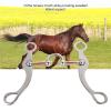 KIMISS Happy Mouth Roller, Thick Stainless Steel Snaffle Bit for Horses view 3
