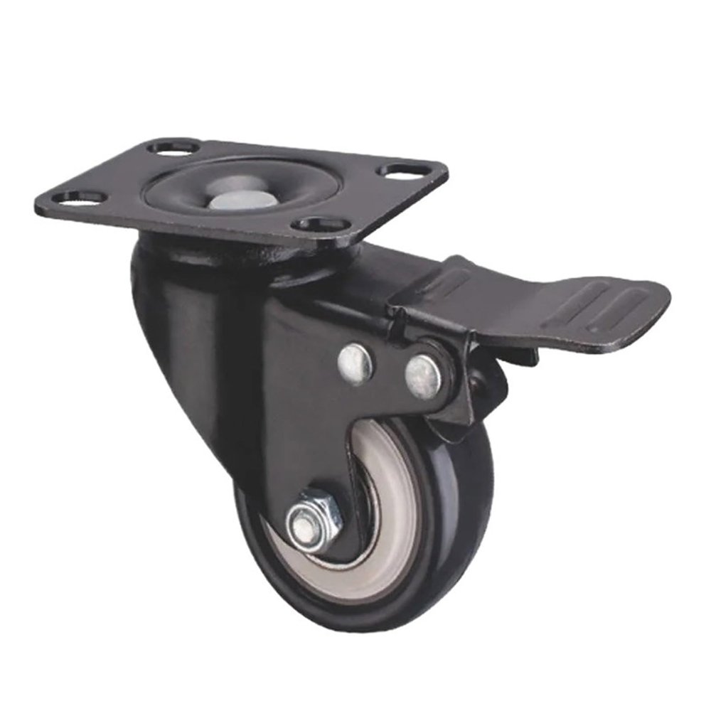 4-Pack Universal Swivel Casters for Tables, Chairs, and Sofas with Safety Brakes (10)