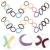 Ipetboom Elastic Hair Ties, 200 Count, Colorful Nylon Bands view 4