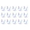 PAMINGONO Childproof Outlet Covers, 15-Pack, ABS, White, for UK Standard Sockets view 1