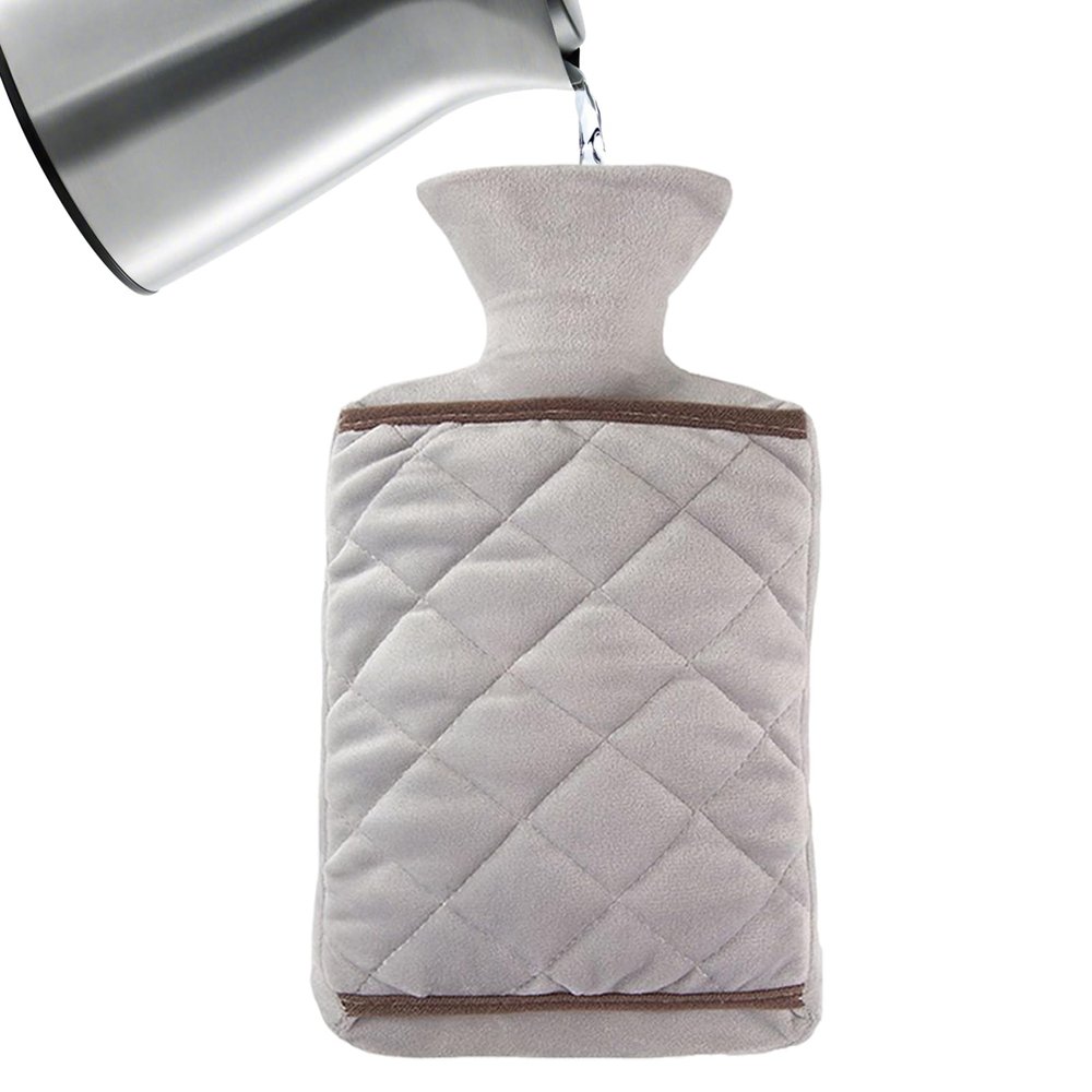 Refillable Hot Water Bottle with Hand Pocket