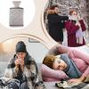 Refillable Hot Water Bottle with Hand Pocket view 4