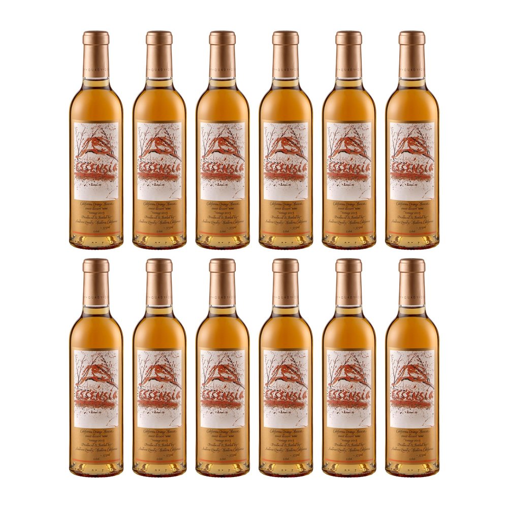 Quady Winery Essensia Sweet White Dessert Wine, United States, with FeinWert E-Book (12 x 0.375 L)
