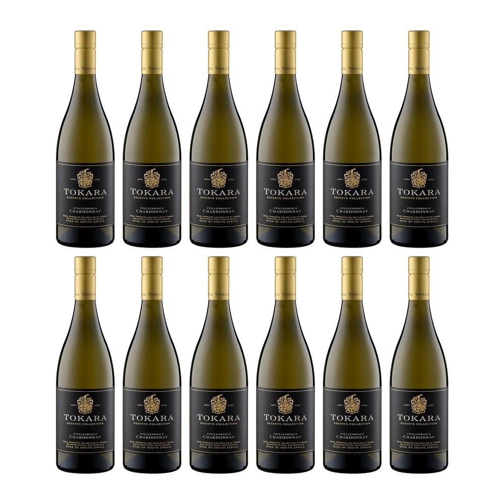 Tokara Reserve Collection Chardonnay Dry White Wine, South Africa, incl. FeinWert E-Book (12 x 0.75 L)